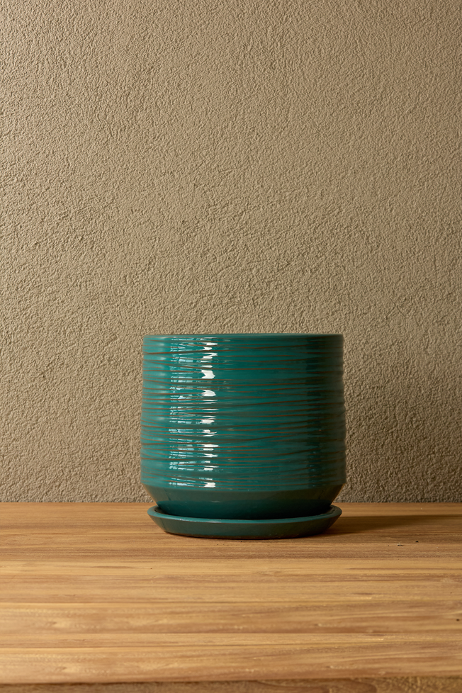 Kazan Sırlı Saksı