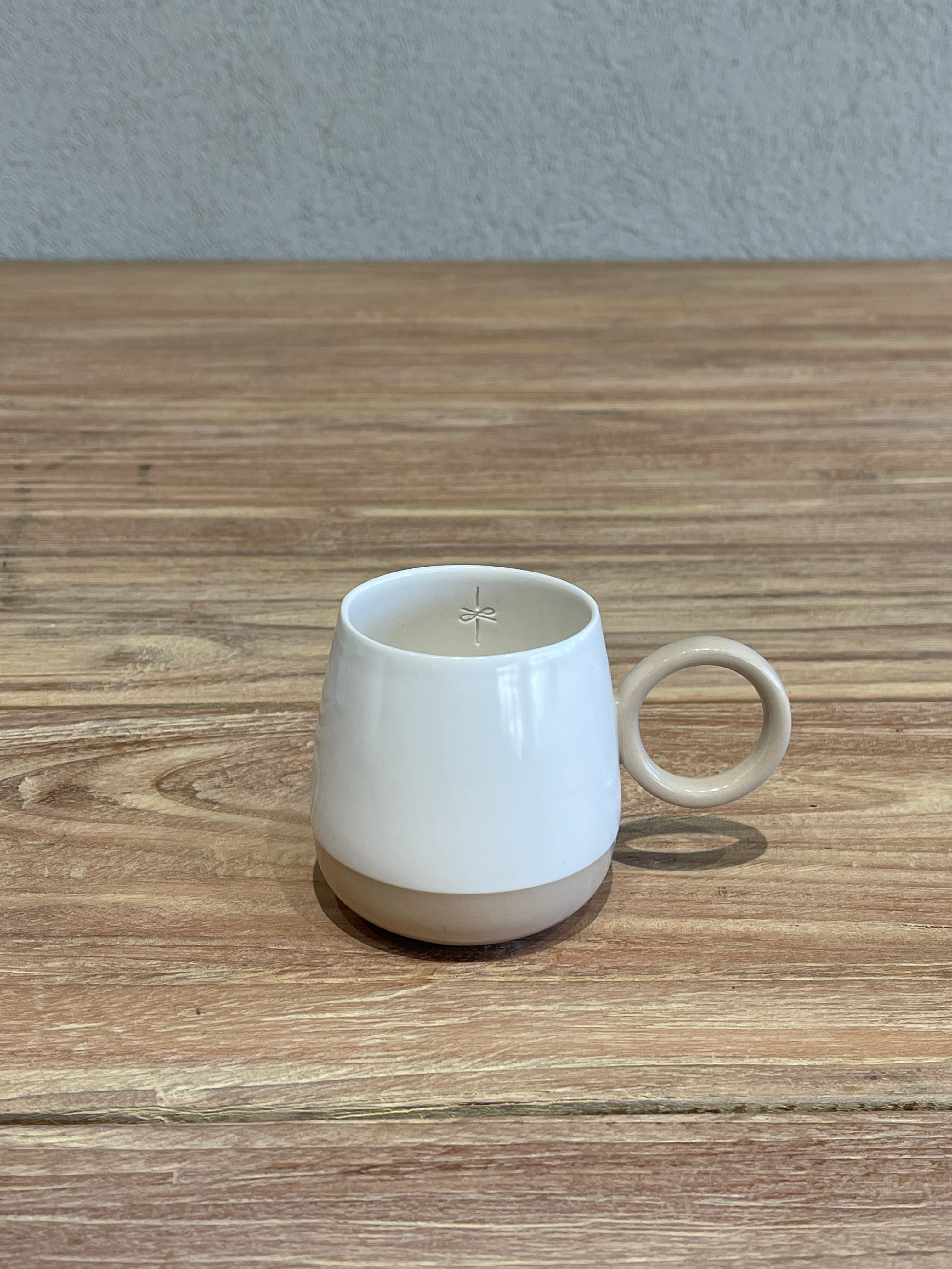 Kulplu Çift Renk Americano Bardak